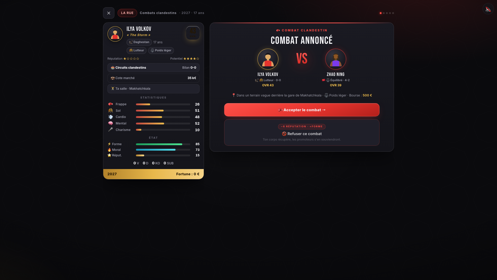 Combat desktop